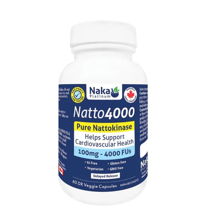 Naka Platinum Ultra Nattokinase 4000 FU (60 vcaps)