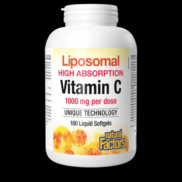 Natural Factors Liposomal Vitamin C (180 liquid softgels)